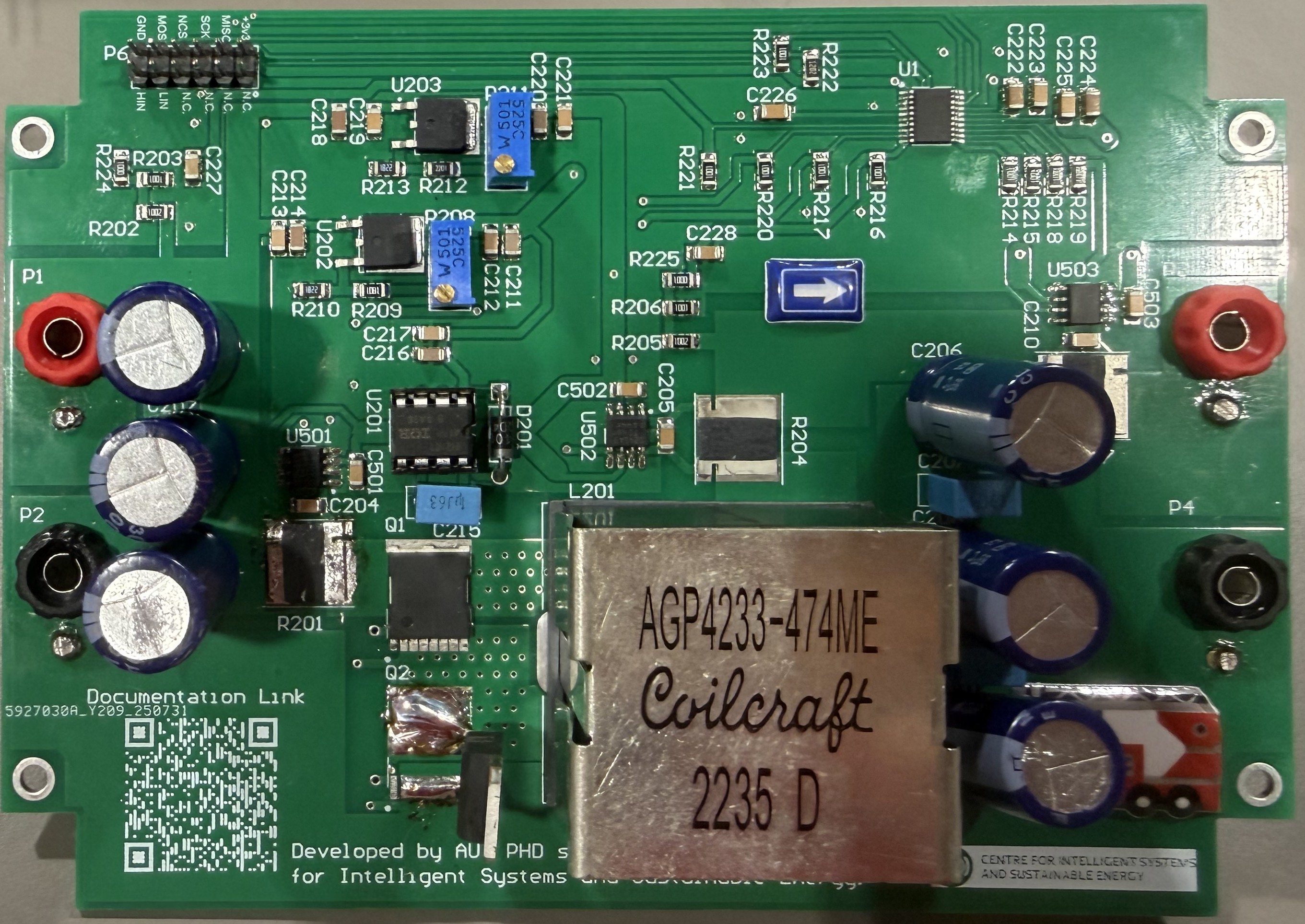 Buck converter hardware board